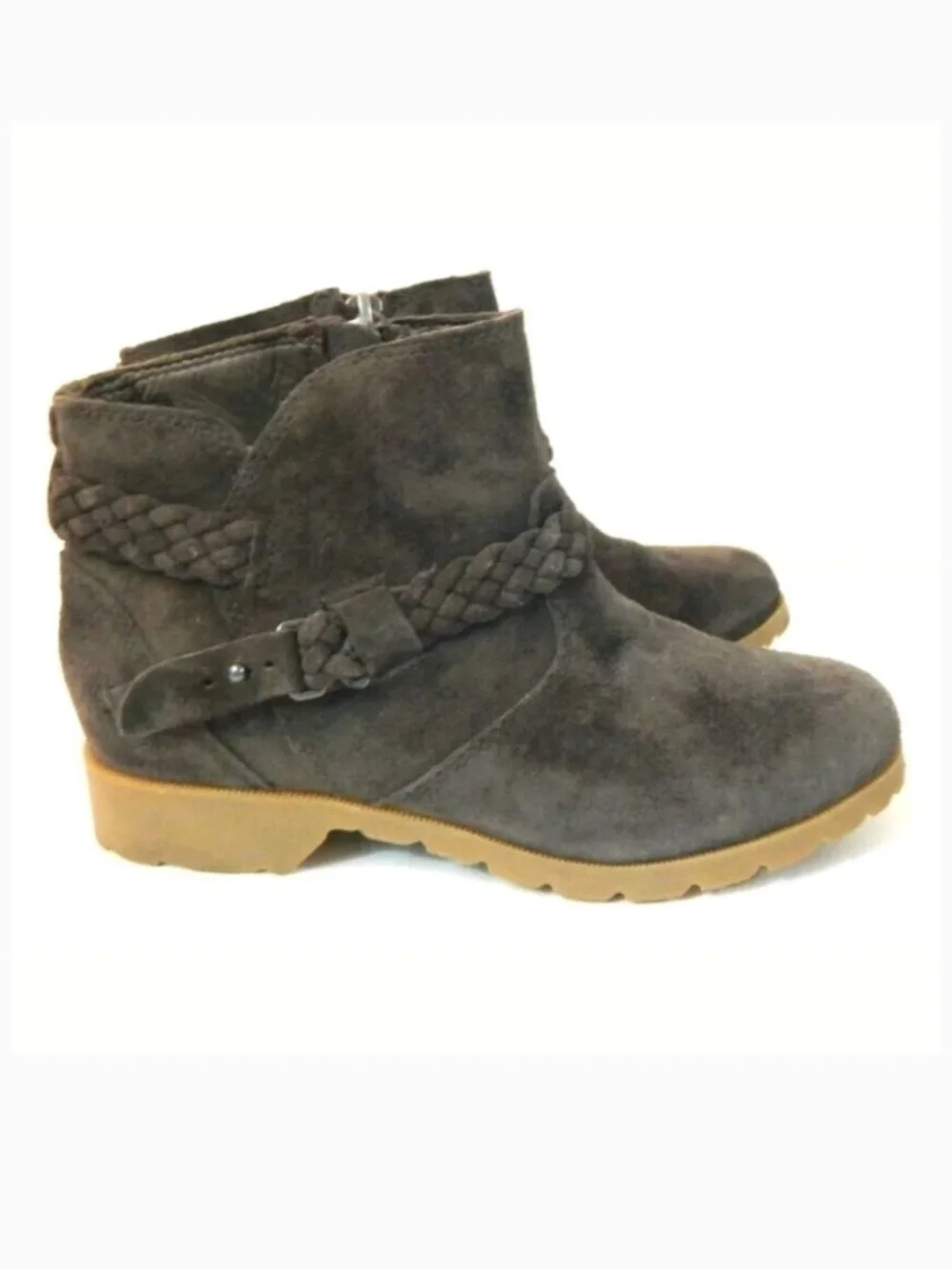 Teva Women’s De La Vina Suede Ankle Boots in Dark Gray Size 10